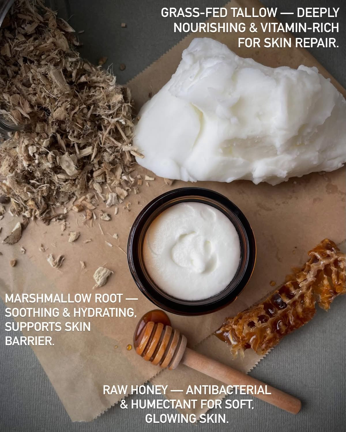 Marshmallow + Honey Whipped Tallow